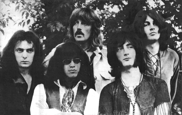 Deep Purple Mark II in 1969. Left to right: Ritchie Blackmore, Ian Paice, Jon Lord, Roger Glover, Ian Gillan.