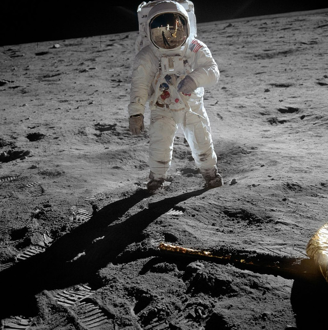 Buzz Aldrin walking on the Moon. Photo: Neil Armstrong