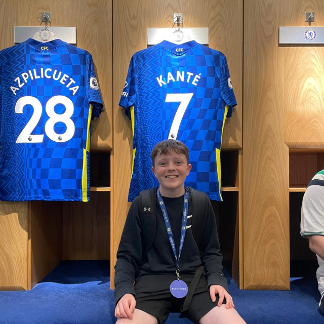 A young fan in Chelsea