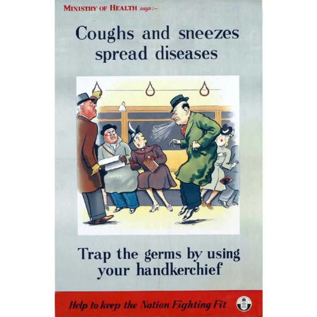 Ministry of Health poster used during the Second World War