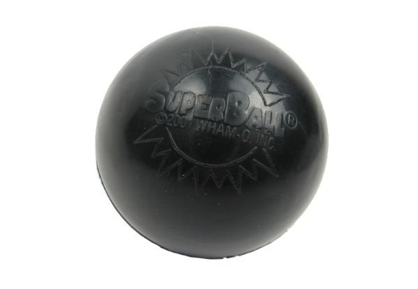 A branded Wham-O Super Ball from 2001. Photo (cropped): Lenore Edman