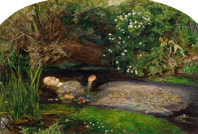 Ophelia by John Everett Millais. Tate Britain, London. 