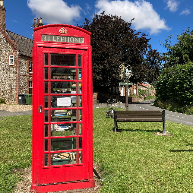 The phone box library at Great Snoring, Norfolk. Photo: Cédez le Passage